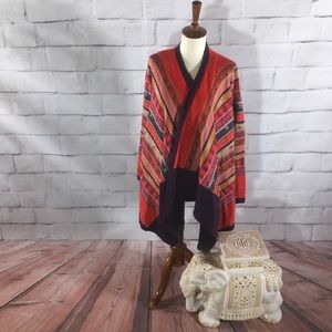 Rainbow Festival Open Face Cardigan by Freeway